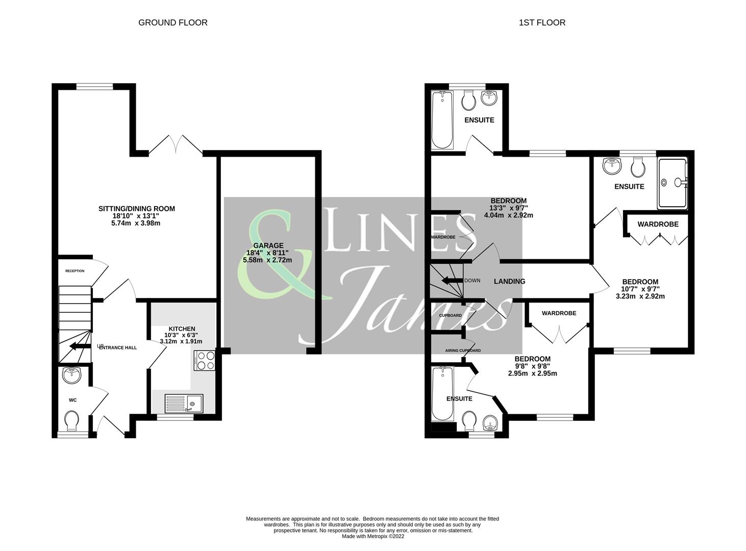 Floorplan for Redford Avenue, Horsham